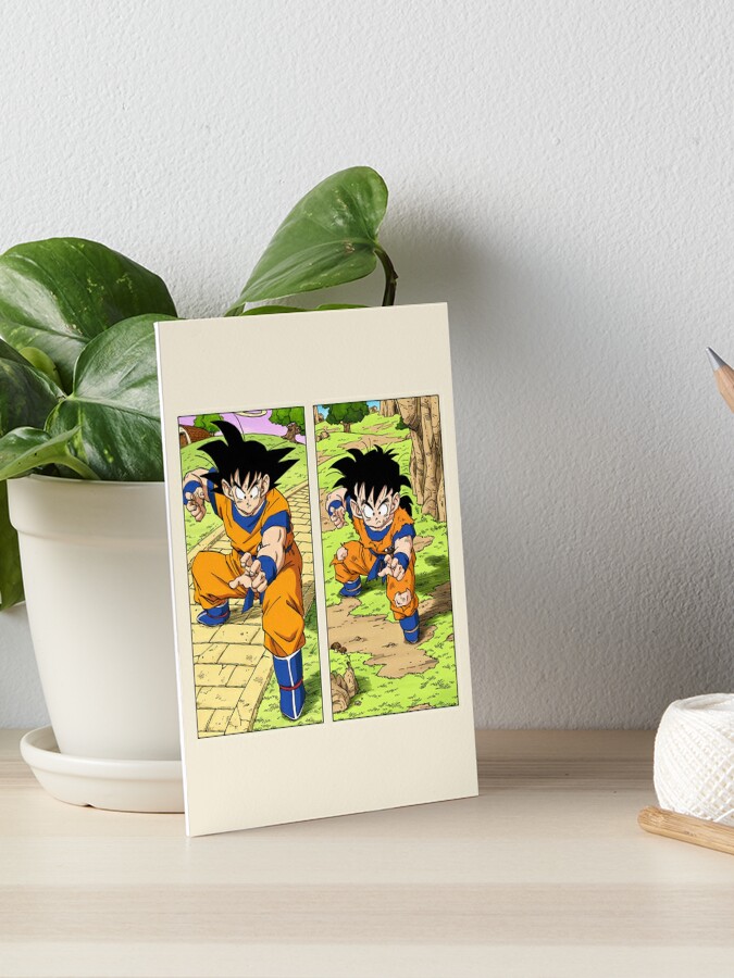 Goku and Gohan Manga Art Board Print for Sale by SenorFiredude