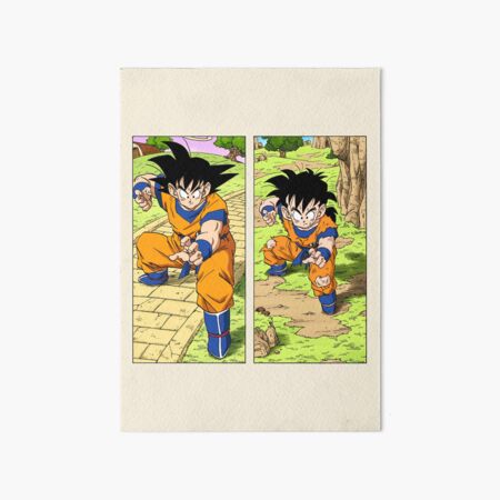 Dragon Ball z Manga page - Gohan Art Board Print by Hierax