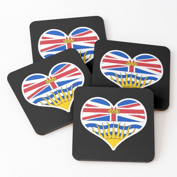 Item preview, British Columbia Provincial Flag Heart designed and sold by PKHalford.