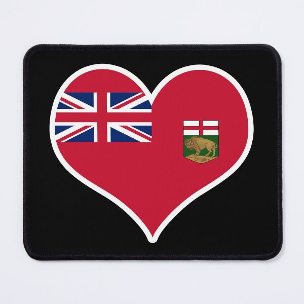 Item preview, Manitoba Provincial Flag Heart designed and sold by PKHalford.