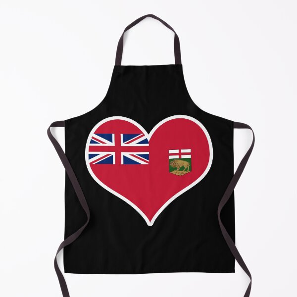 Item preview, Manitoba Provincial Flag Heart designed and sold by PKHalford.