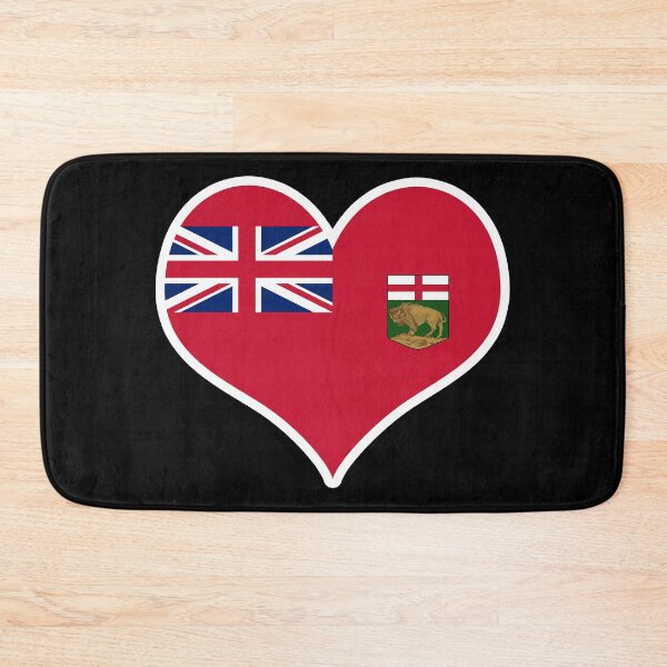 Item preview, Manitoba Provincial Flag Heart designed and sold by PKHalford.
