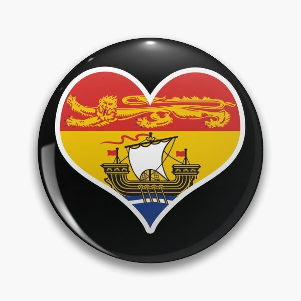 Item preview, New Brunswick Provincial Flag Heart designed and sold by PKHalford.