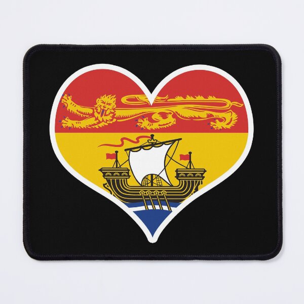 Item preview, New Brunswick Provincial Flag Heart designed and sold by PKHalford.