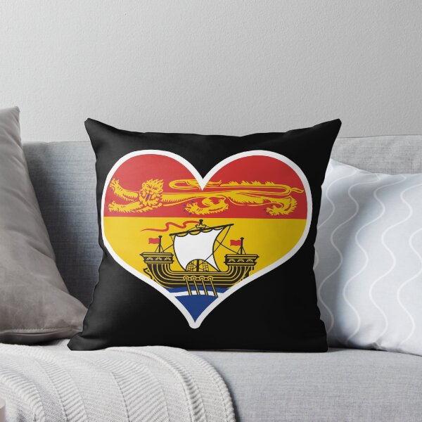 Item preview, New Brunswick Provincial Flag Heart designed and sold by PKHalford.