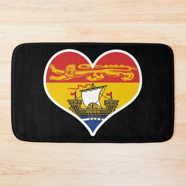 Item preview, New Brunswick Provincial Flag Heart designed and sold by PKHalford.