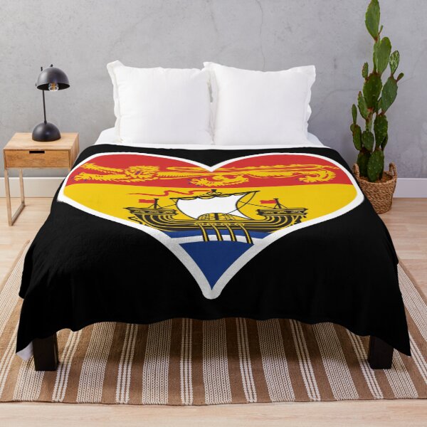 Item preview, New Brunswick Provincial Flag Heart designed and sold by PKHalford.