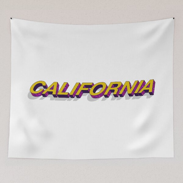 Item preview, California state 3D text design  designed and sold by HBWOLFARTS.