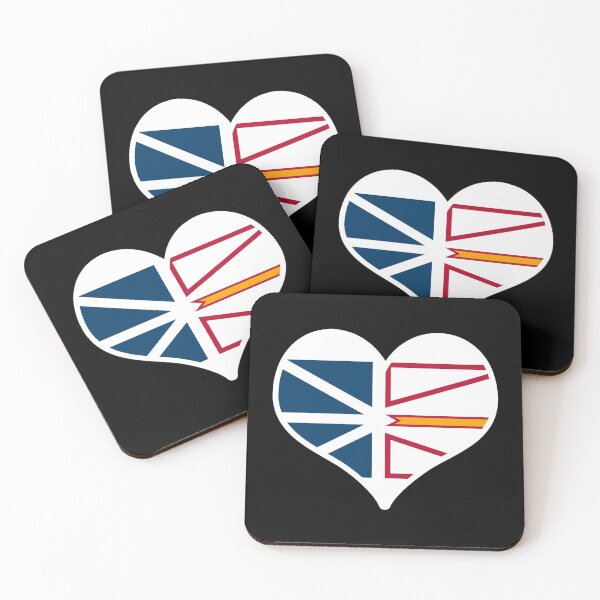 Item preview, Newfoundland and Labrador Provincial Flag Heart designed and sold by PKHalford.