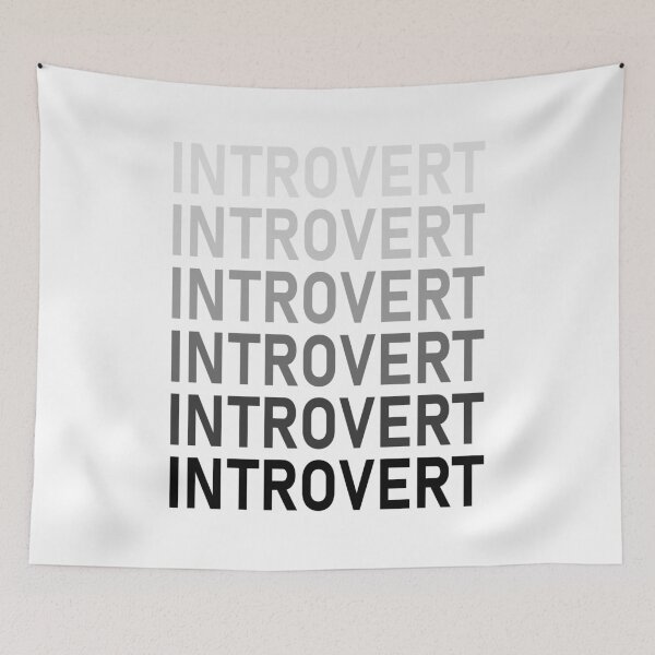 Item preview, Introvert shy indoor people lightgrey to black designed and sold by izyyshop.
