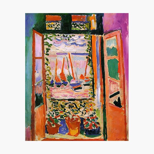 The Open Window, Henri Matisse Photographic Print
