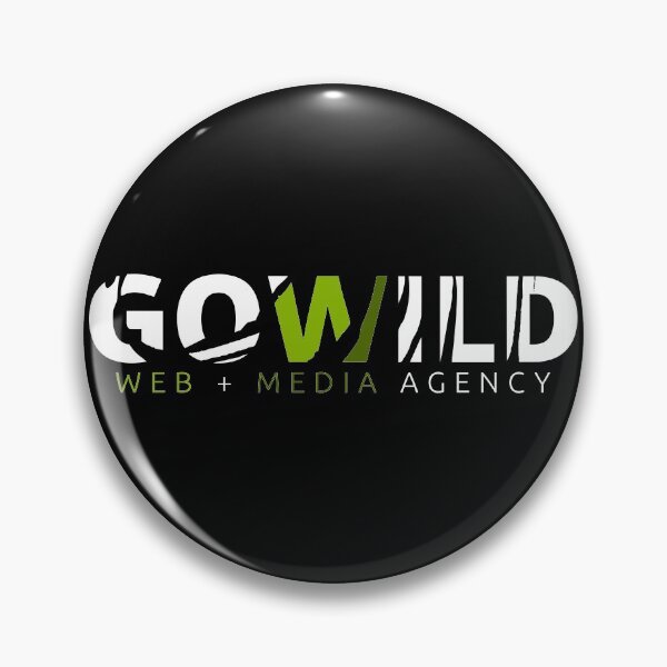 Item preview, GOWILD Web & Media Agency Logo designed and sold by GOWILDstyle.