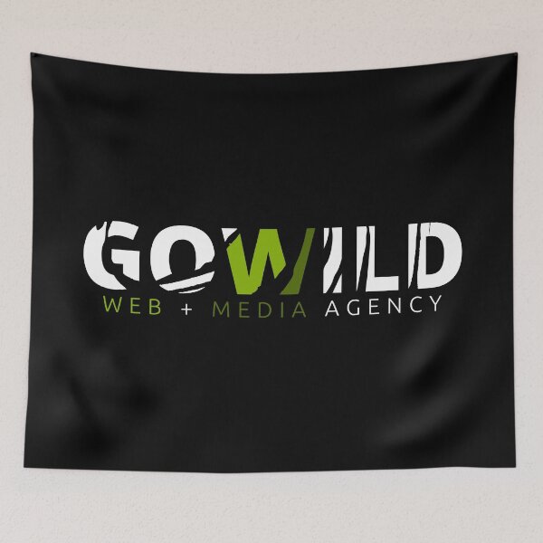 Item preview, GOWILD Web & Media Agency Logo designed and sold by GOWILDstyle.