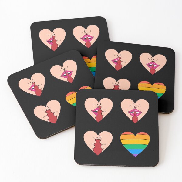 Item preview, Pride Love Hearts Valentine's Day Alternative T-shirt, Heart Pattern LGBT Graphic designed and sold by GO SHIRT-TEE.
