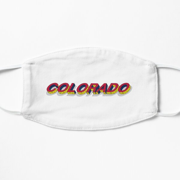 Colorado state 3D text design Flat Mask