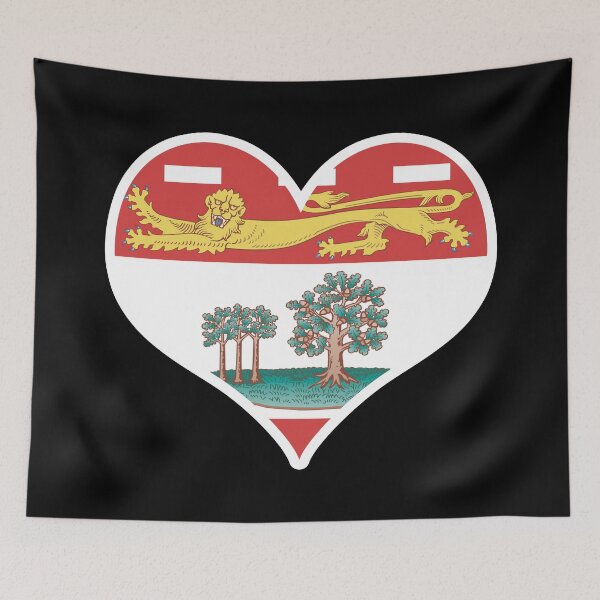 Item preview, Prince Edward Island Provincial Flag Heart designed and sold by PKHalford.
