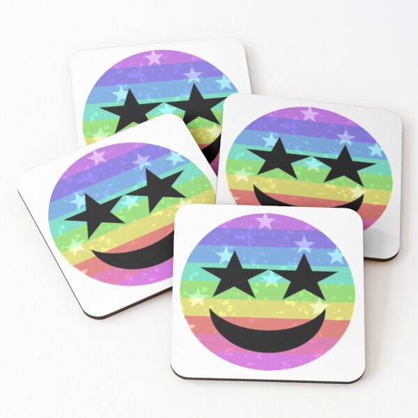Item preview, Starry-eyed Rainbow Smiley designed and sold by LanDiMonk.