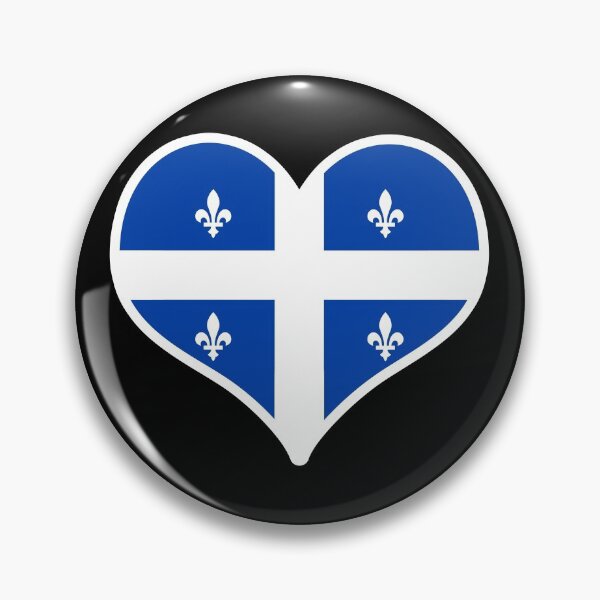 Item preview, Quebec Provincial Flag Heart designed and sold by PKHalford.