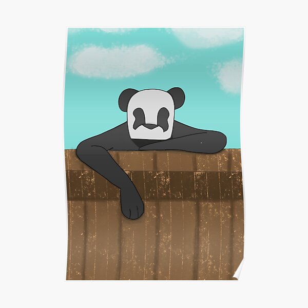 Fuk it bear on fence Poster