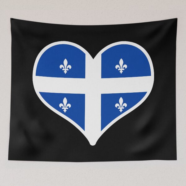 Item preview, Quebec Provincial Flag Heart designed and sold by PKHalford.