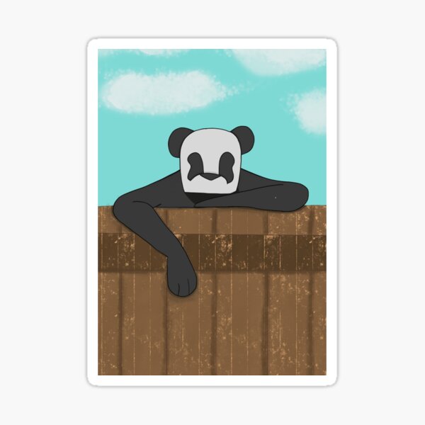 Fuk it bear on fence Sticker