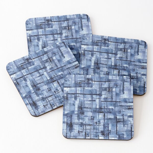 Item preview, Blue modern geometry designed and sold by annaaires.