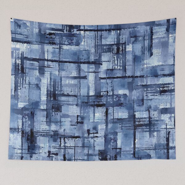 Item preview, Blue modern geometry designed and sold by annaaires.