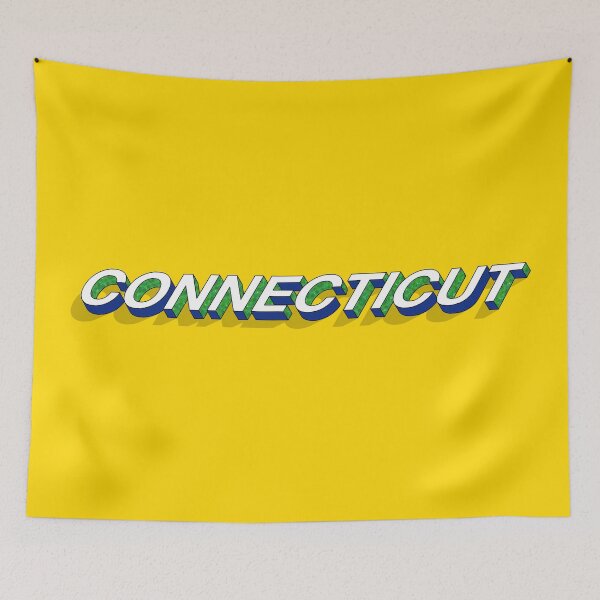 Item preview, Connecticut state 3D text design  designed and sold by HBWOLFARTS.