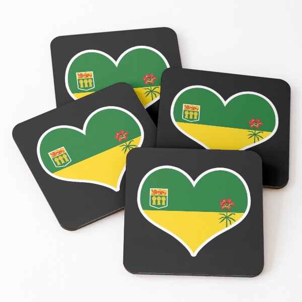 Item preview, Saskatchewan Provincial Flag Heart designed and sold by PKHalford.