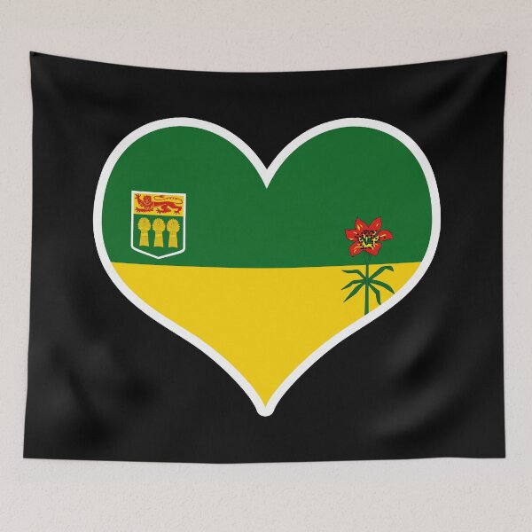 Item preview, Saskatchewan Provincial Flag Heart designed and sold by PKHalford.