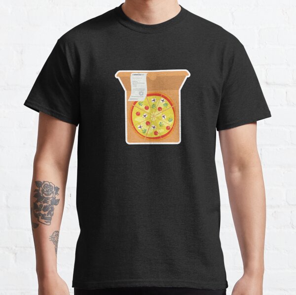Vista previa del artículo con la obra «Ejecutar pedido de pizza 66», diseñado y vendido por LudicrousFeed.