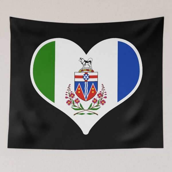 Item preview, Yukon Territory Flag Heart designed and sold by PKHalford.