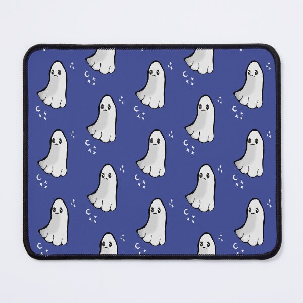 Item preview, Midnight Blue Background Cute spooky ghost designed and sold by DemonicGloom.