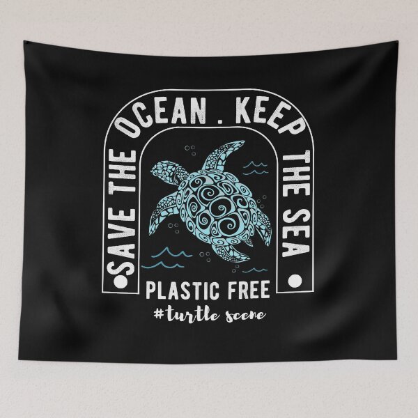 Item preview, save the ocean keep the sea plastic free, World Turtle Day designed and sold by hattem.