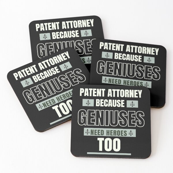 Item preview, PATENT ATTORNEY BECAUSE GENIUSES NEED HEROES TOO - FUNNY GIFT designed and sold by madani rafik.