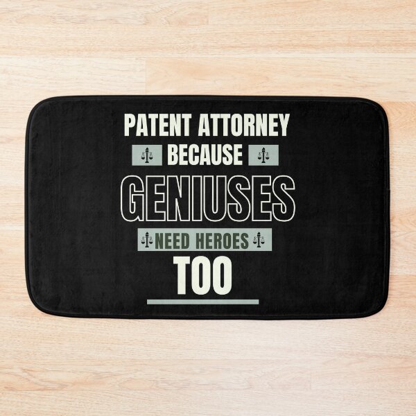 Item preview, PATENT ATTORNEY BECAUSE GENIUSES NEED HEROES TOO - FUNNY GIFT designed and sold by madani rafik.