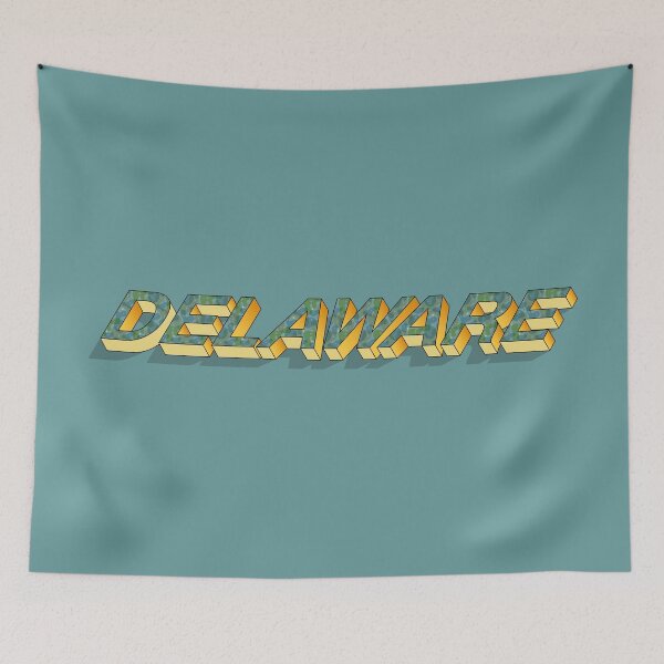 Item preview, Delaware state 3D text design  designed and sold by HBWOLFARTS.