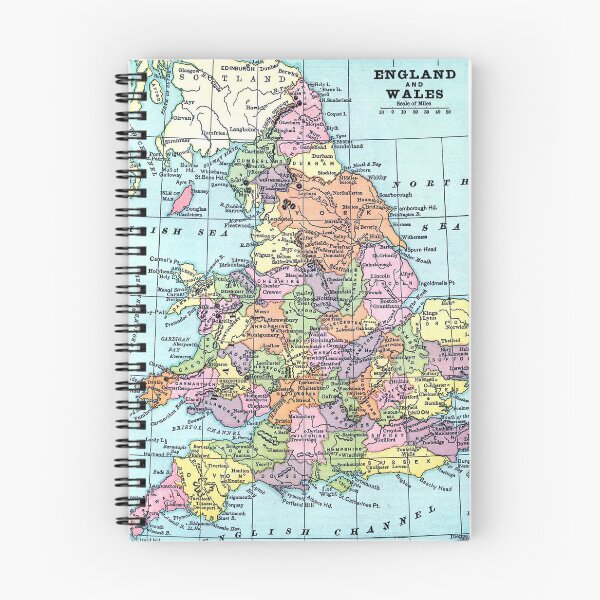 Item preview, Vintage map of England and Wales designed and sold by Slh69.