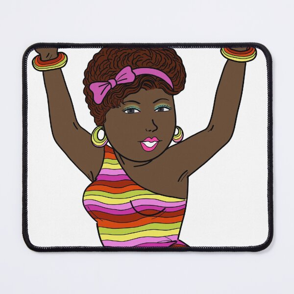 Item preview, African American black woman disco funky dancing. designed and sold by Nalidsa Sukprasert.