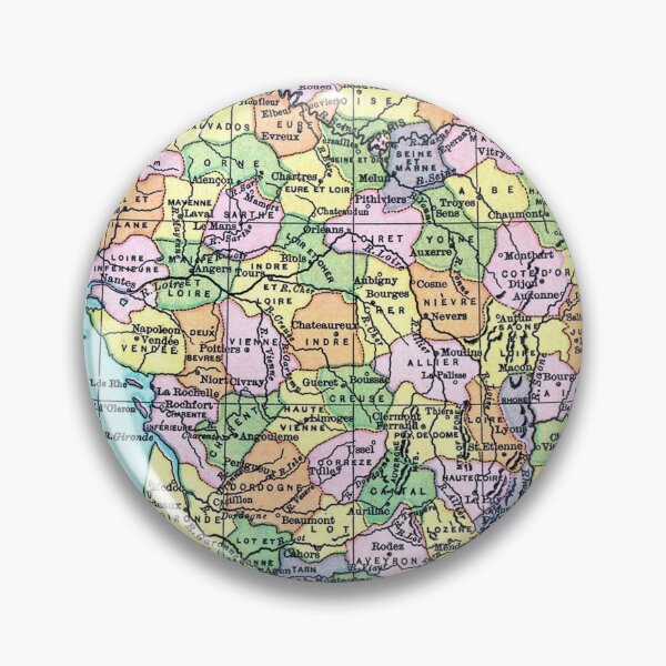 Item preview, Vintage map of France designed and sold by Slh69.
