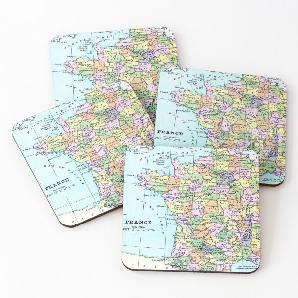 Item preview, Vintage map of France designed and sold by Slh69.