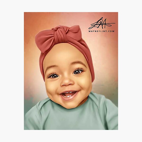 Beautiful Black Baby #5 Photographic Print