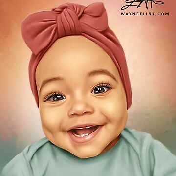 Artwork thumbnail, Beautiful Black Baby #5 by wayneflint