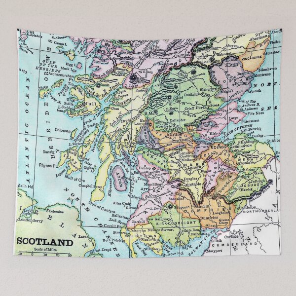 Item preview, Vintage map of Scotland designed and sold by Slh69.