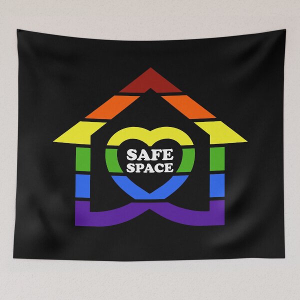 Item preview, Sign LGBT Flag Colors Safe Space Equality designed and sold by aronia.