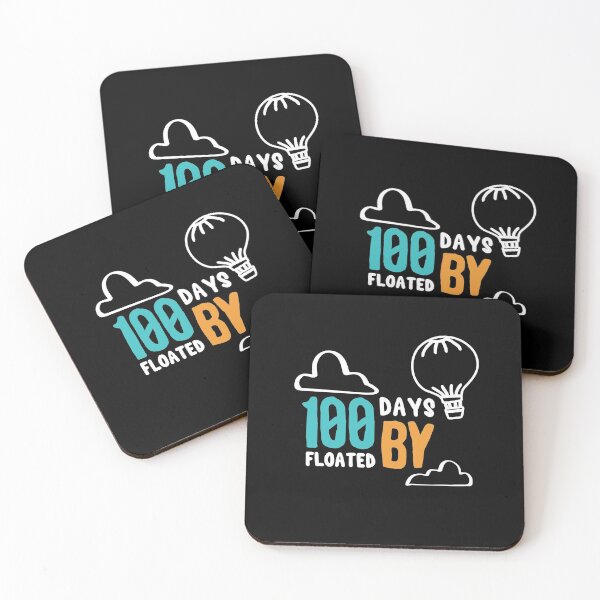 Item preview, 100 Days Floated by School - Happy 100th Day Of School Celebration - For Teacher and Cool Student - Boys and Girls designed and sold by distractful.