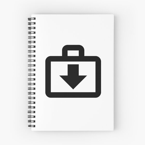Item preview, MDI briefcase-download-outline designed and sold by GnarlyFurtardo.