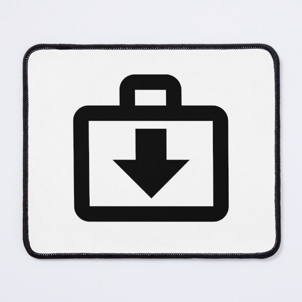 Item preview, MDI briefcase-download-outline designed and sold by GnarlyFurtardo.