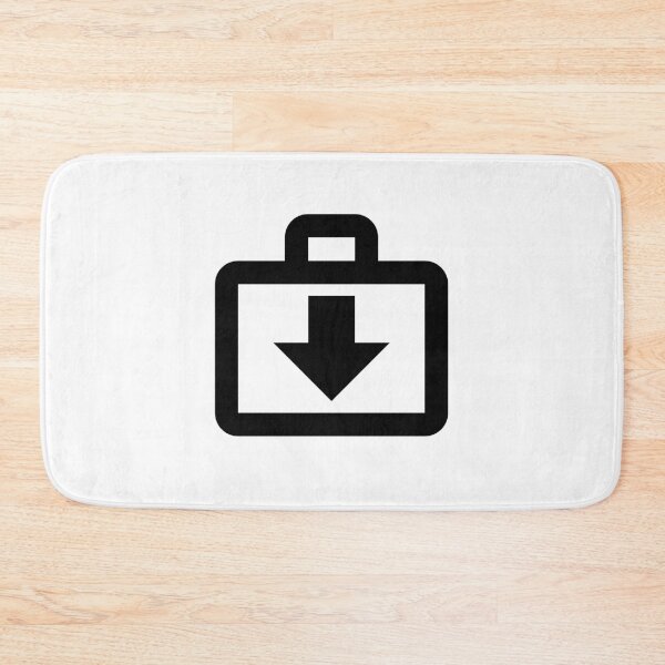 Item preview, MDI briefcase-download-outline designed and sold by GnarlyFurtardo.
