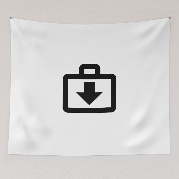 Item preview, MDI briefcase-download-outline designed and sold by GnarlyFurtardo.